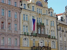 DSC00061 Czech Republic Flag On Building