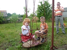 P1020245 With Peter In The Backyard Swing