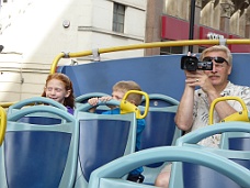 P1000620 Emily Rides In A Double Decker Bus Up Top