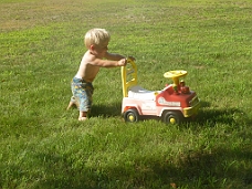 P1010431 Pushing His Firetruck