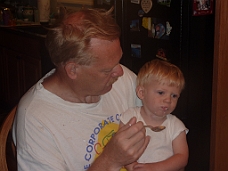 P1010455 Eating Cereal With Daddy