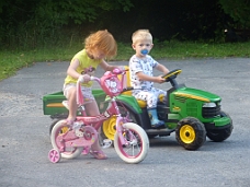 P1020522 Hello Kitty Bike Meets John Deere