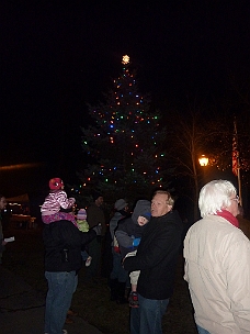 P1040550 Daddy, Thomas And Newly Lit Tree