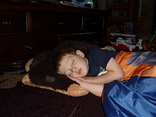 P1050447 Little Man Sleeping Downstairs