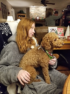 20211225_180342 Christmas Day Girl And Her Dog